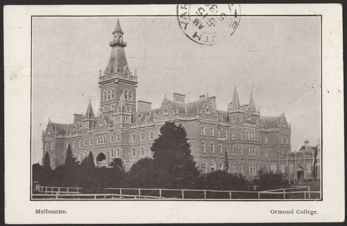Melbourne - Ormond College (1906–10)