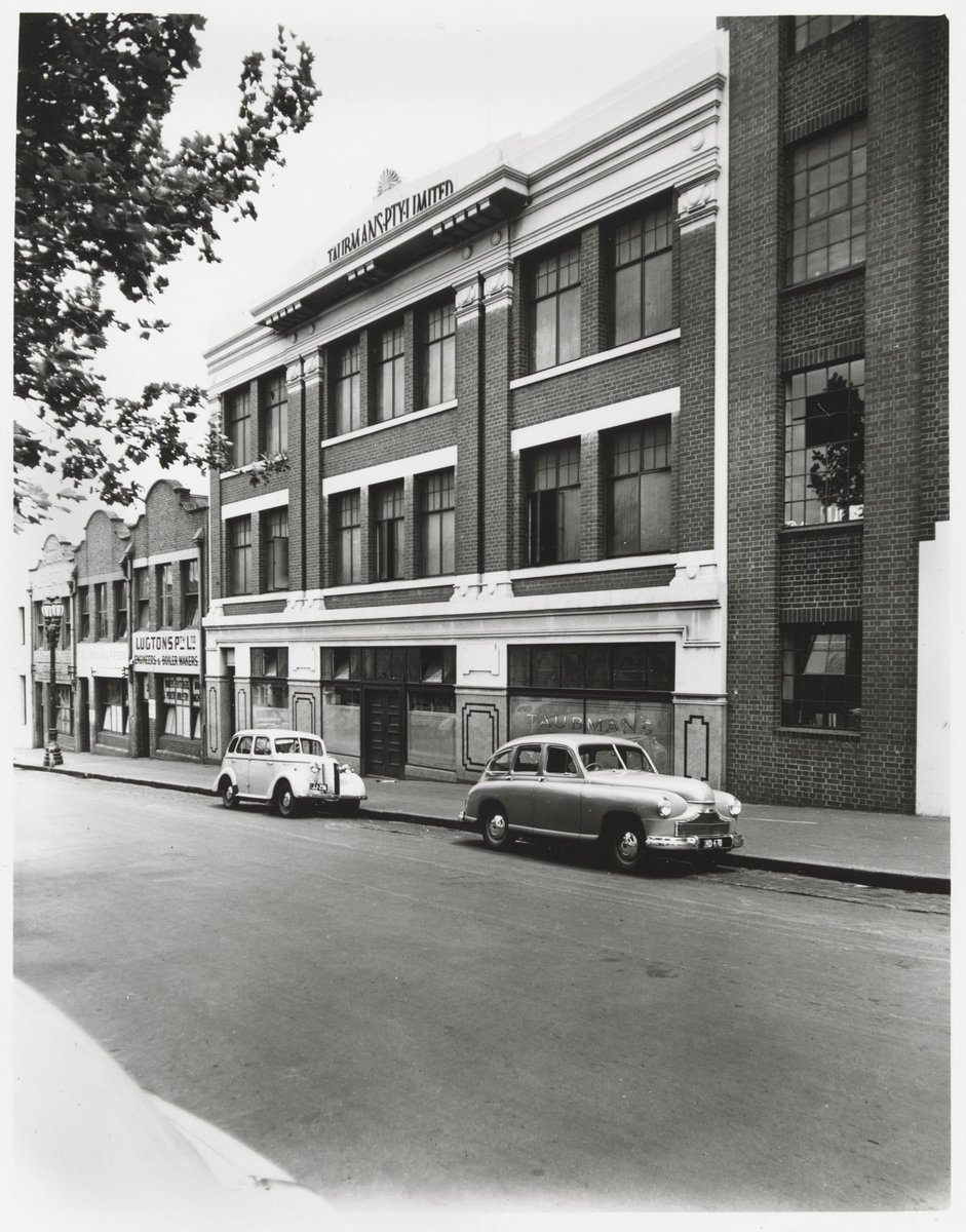 Lonsdale Street - north side, nos. 18-30, showing Taubmans Pty. Ltd, Melbourne City (1950)