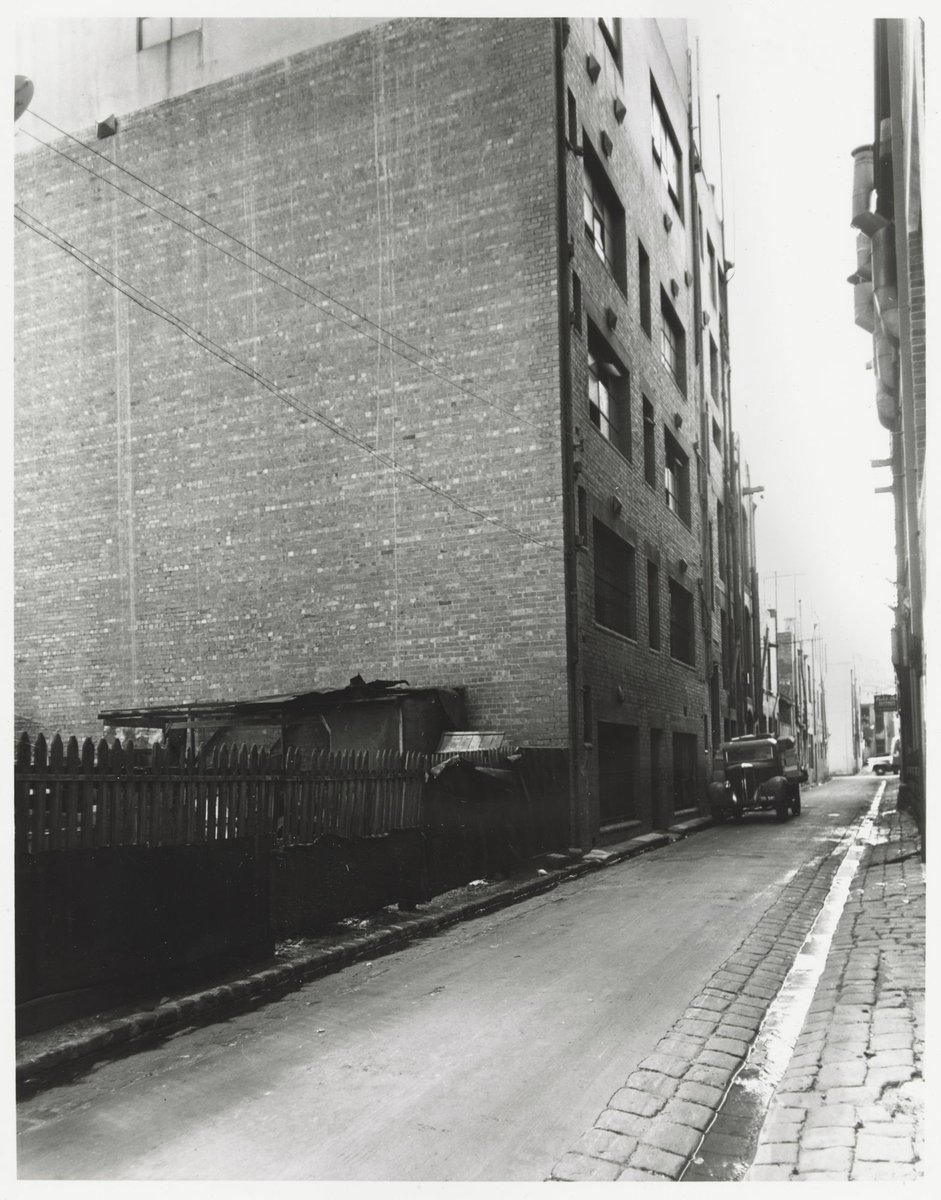 George Lane - west side, near corner with Little Lonsdale Street, Melbourne City (1950)