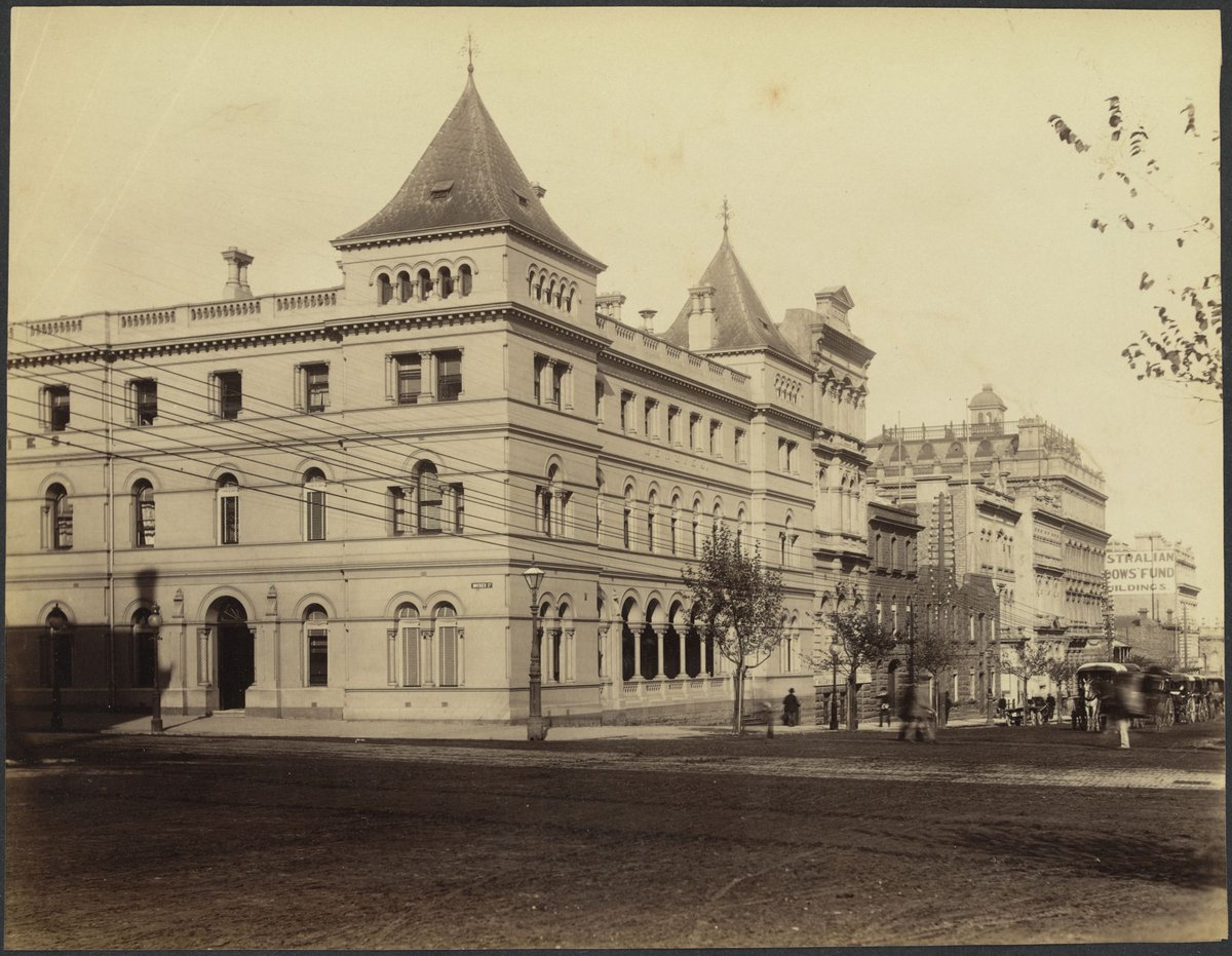 Menzies' Hotel, corner of Bourke and William Streets, Melbourne, Melbourne City (1888?)