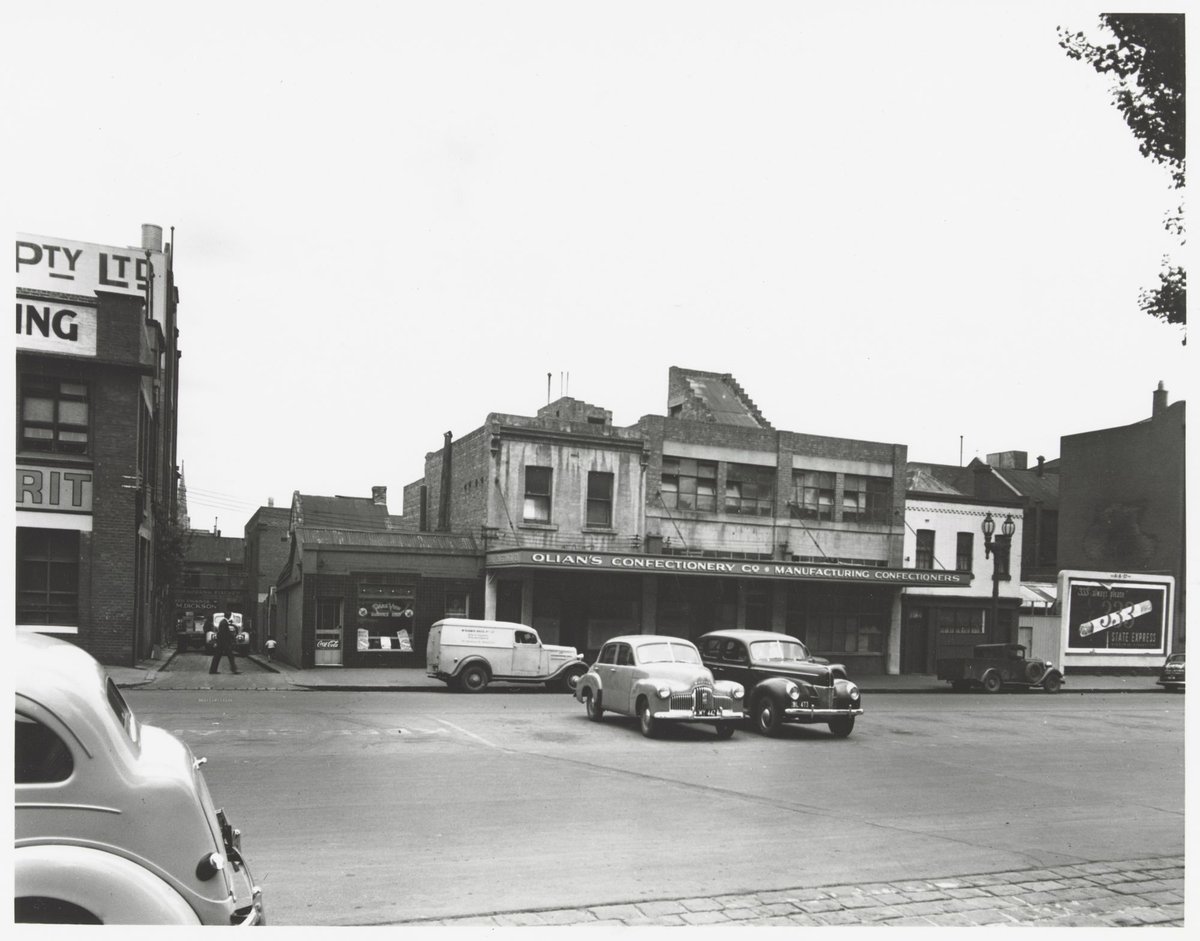 Spring Street - west side, north of Surry Place, Melbourne City (1950)