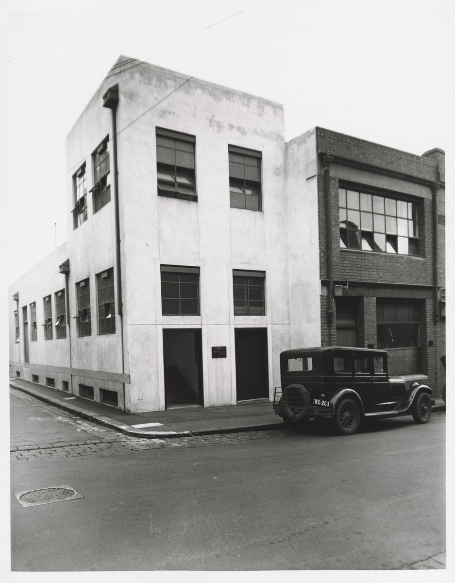 Little Lonsdale Street - south side, at south-west corner with Little Leichardt Street, Melbourne City (1950)