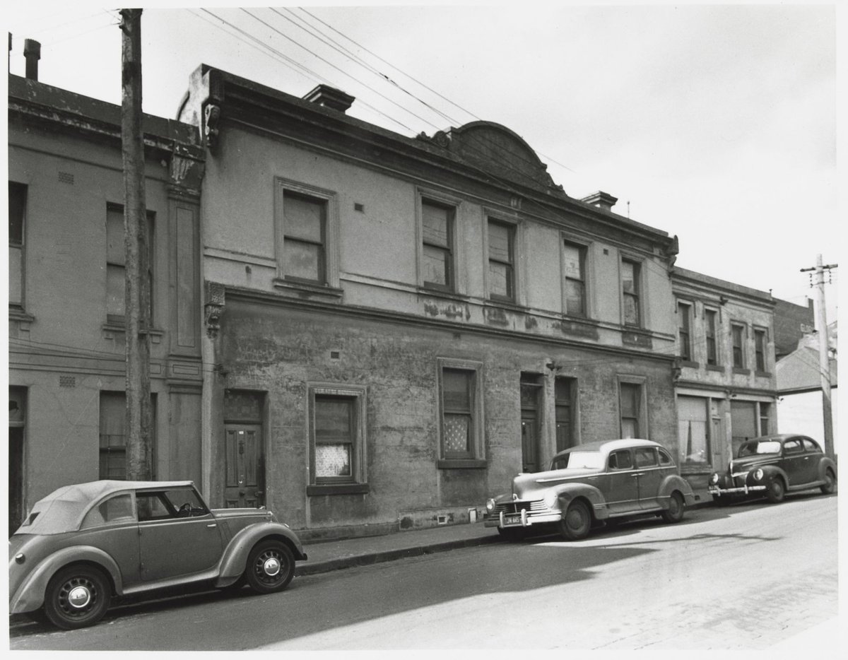 Little Lonsdale Street - north side, west from Finn Place, Melbourne City (1950)