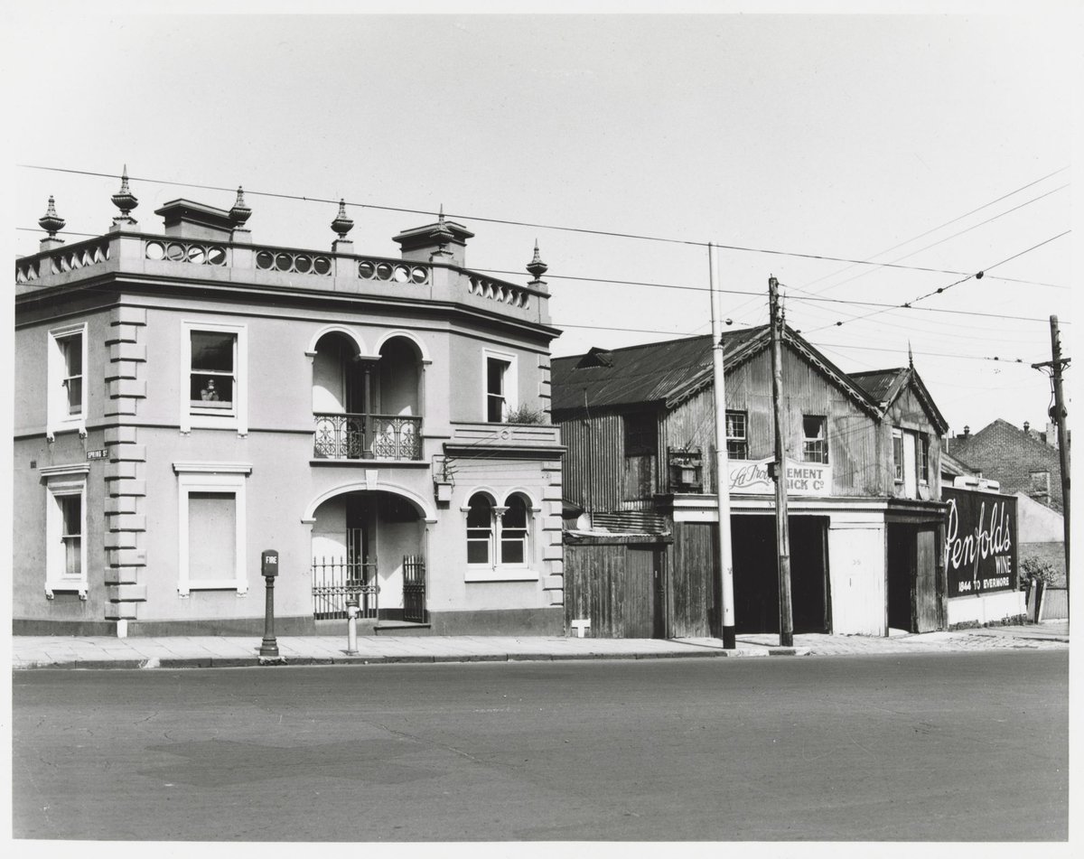 La Trobe Street - south side, at corner with Spring Street, Melbourne City (1950)
