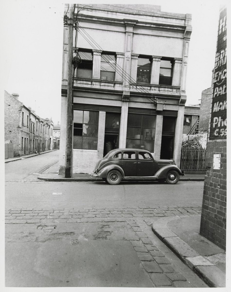 Little Lonsdale Street - north side, at corner with McCormac Place, Melbourne City (1950)