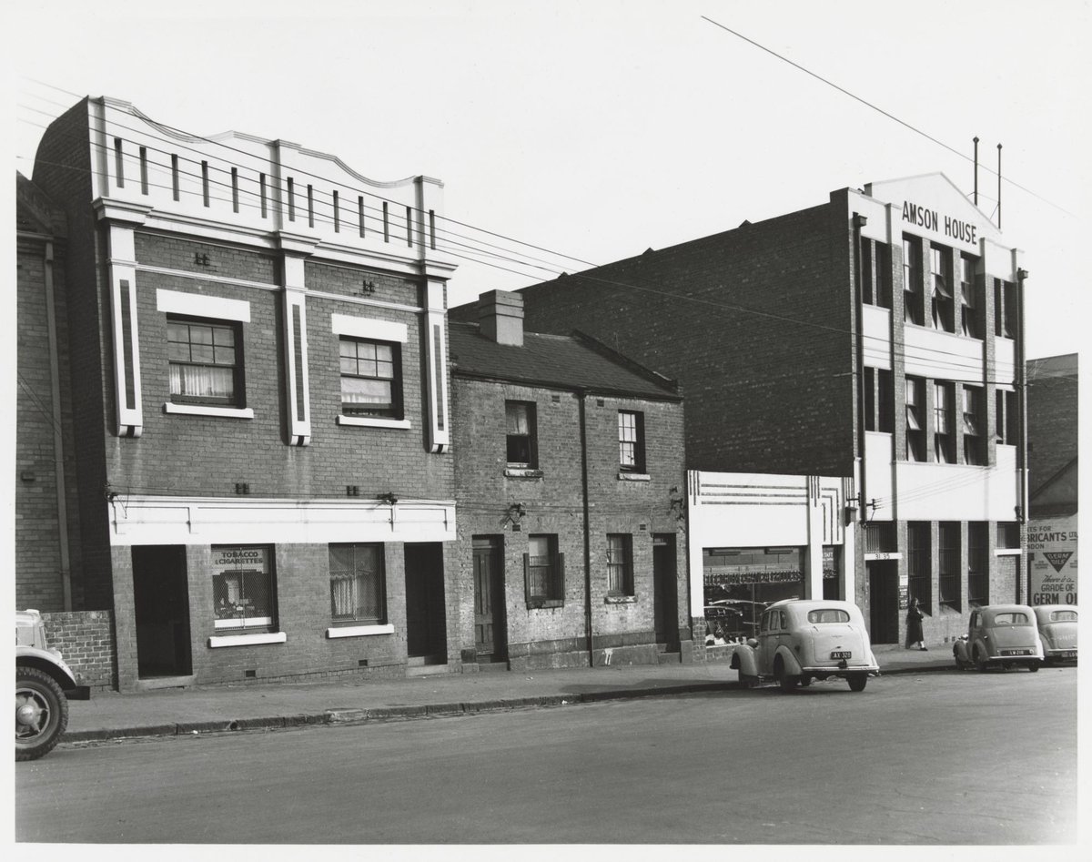 La Trobe Street - south side, in vicinity of nos. 19-35, Melbourne City (1950)