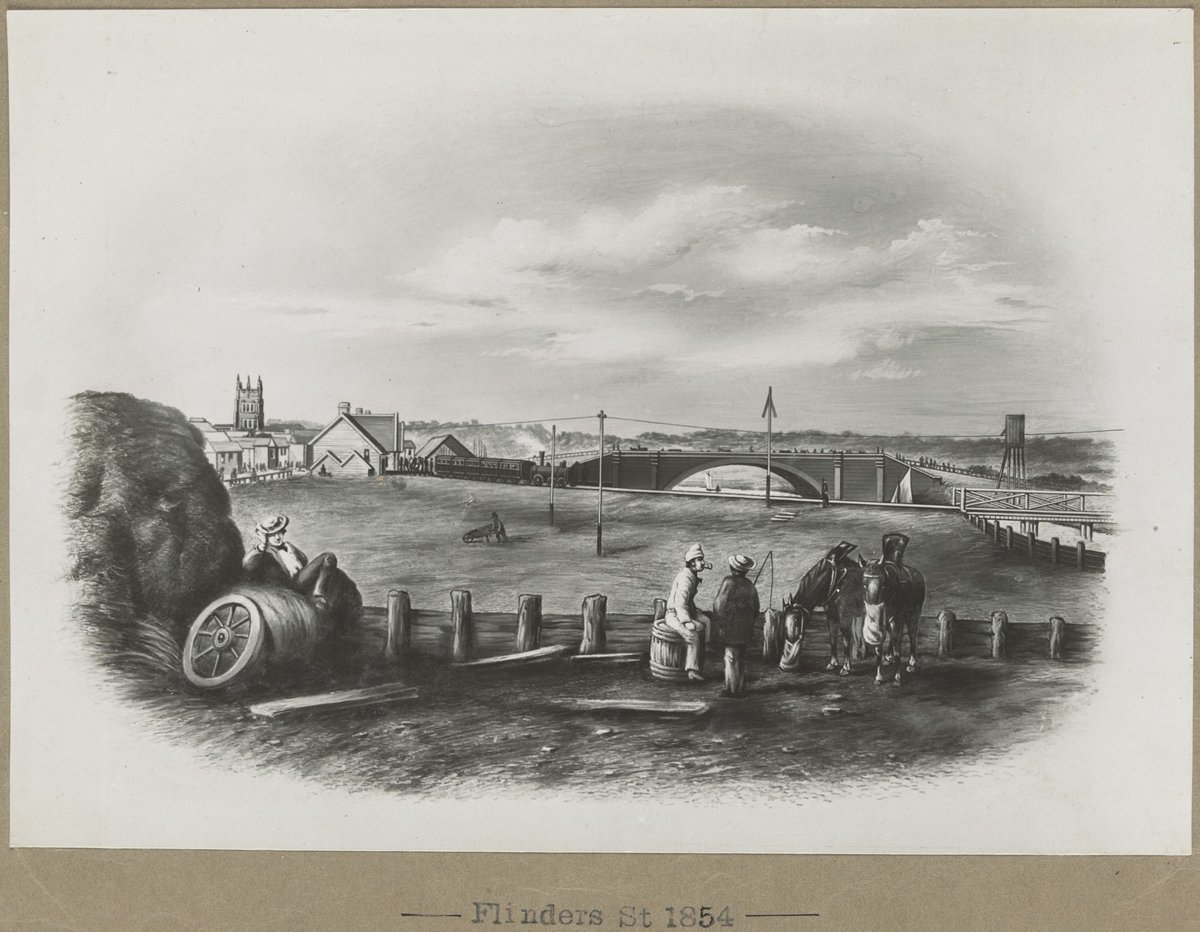 Flinders St. 1854, Melbourne City