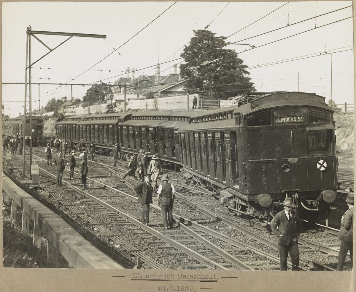 Elsternwick Derailment. 21.4.1926