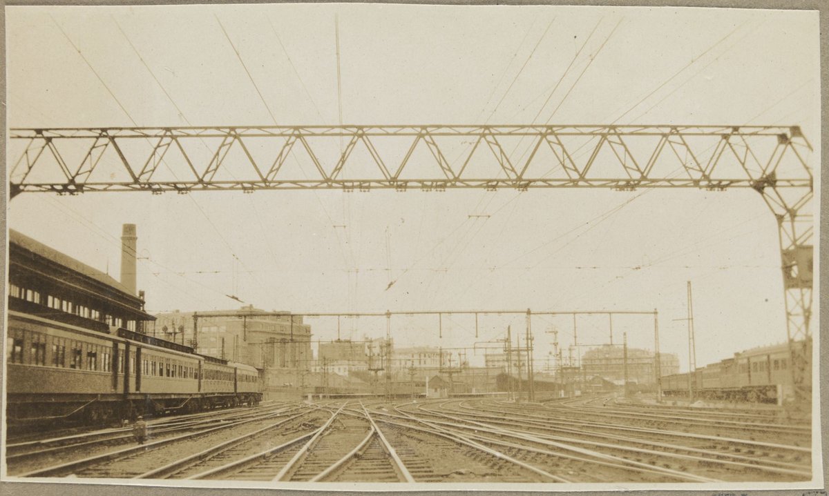 The Tracks Spencer St. [Looking towards city.], Melbourne City (c. 1920)