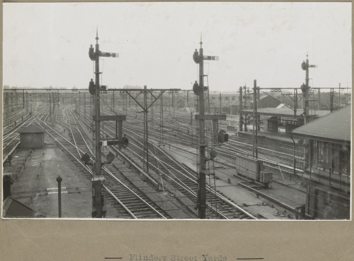 Flinders Street Yards, Melbourne City (c. 1920)