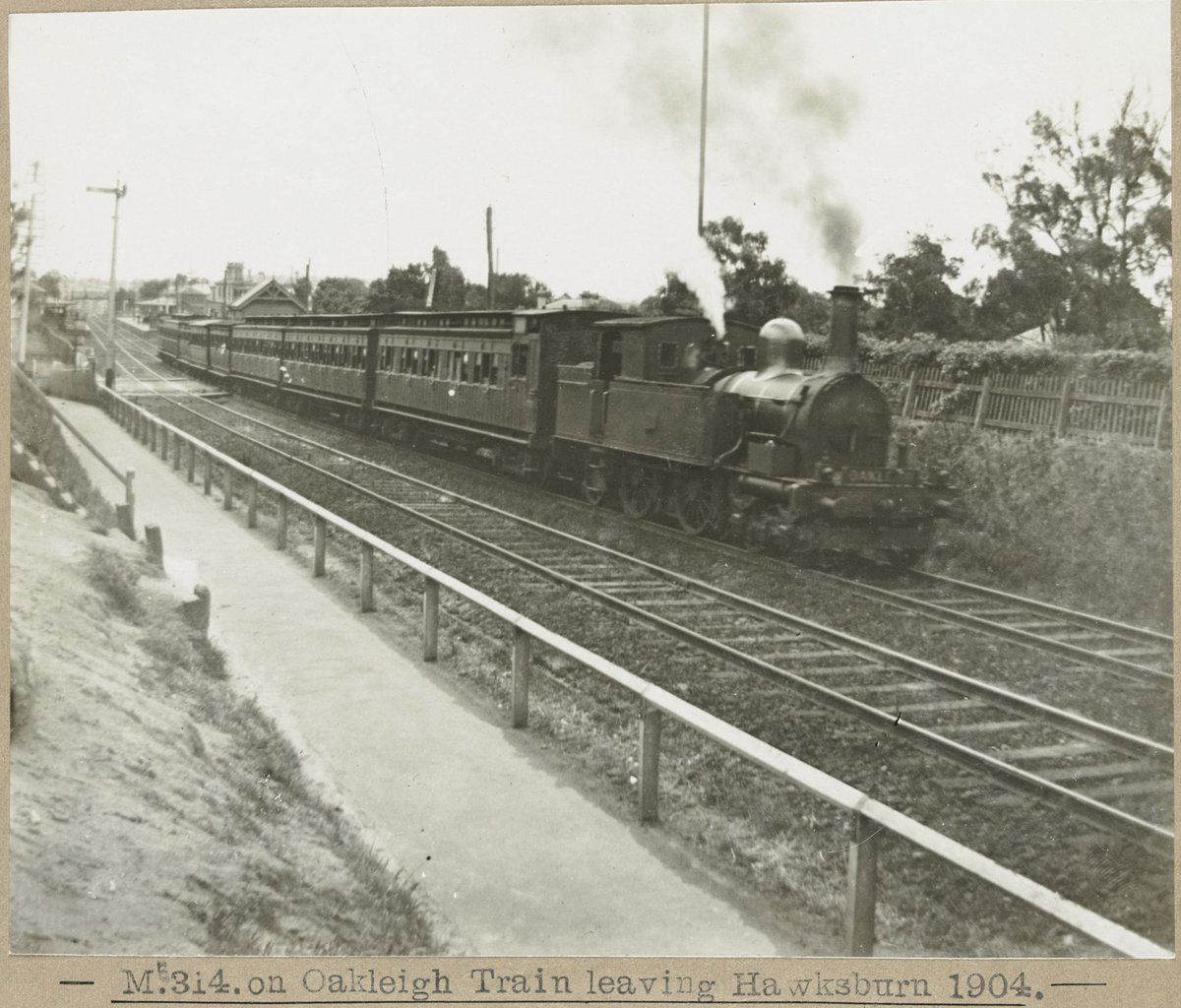 M.314. on Oakleigh Train leaving Hawksburn (1904)