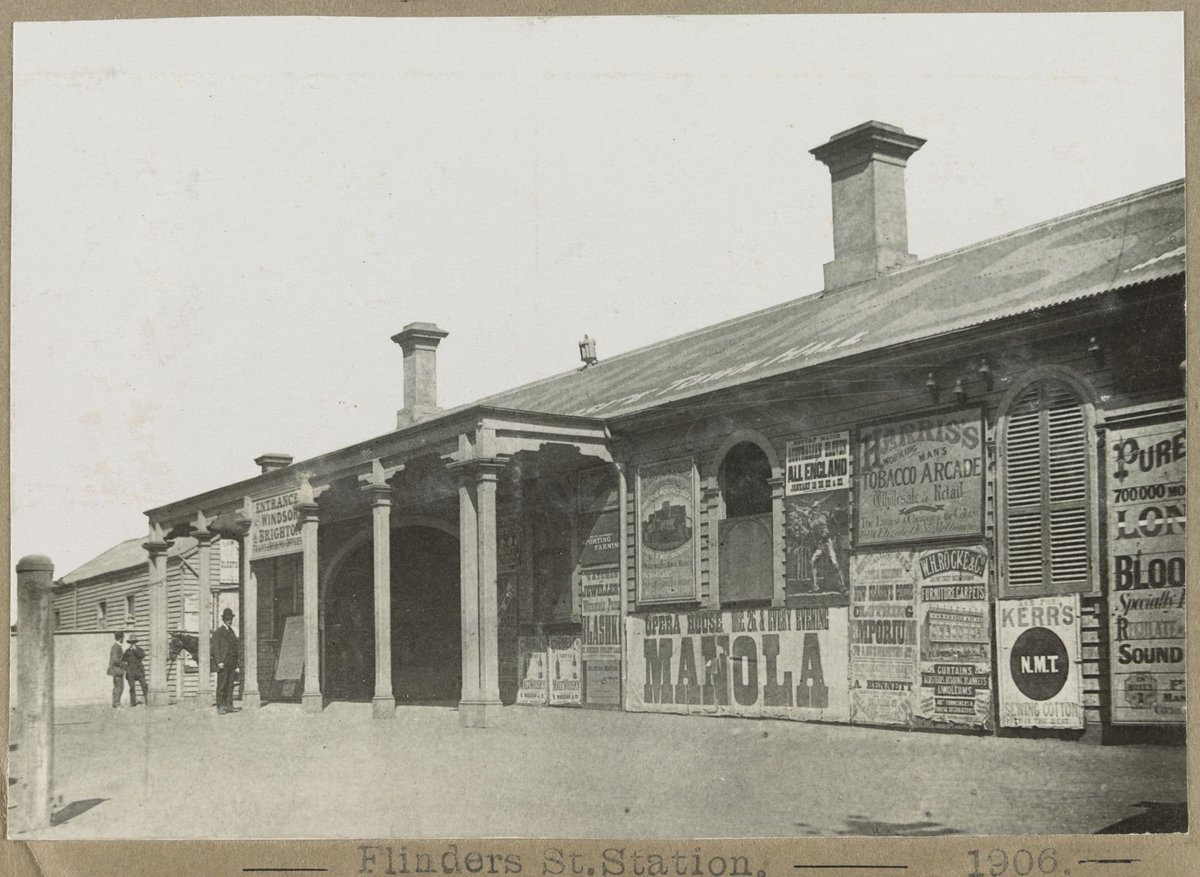 Flinders St.Station. [Entrance for Windsor and Brighton.] (1882)
