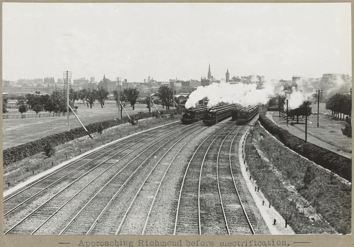 Approaching Richmond before electrification (1905–28)