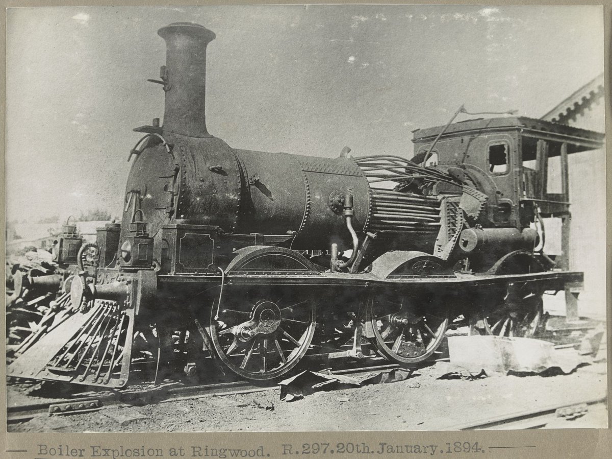 Boiler Explosion at Ringwood. R.297. [Engine.] (1894)