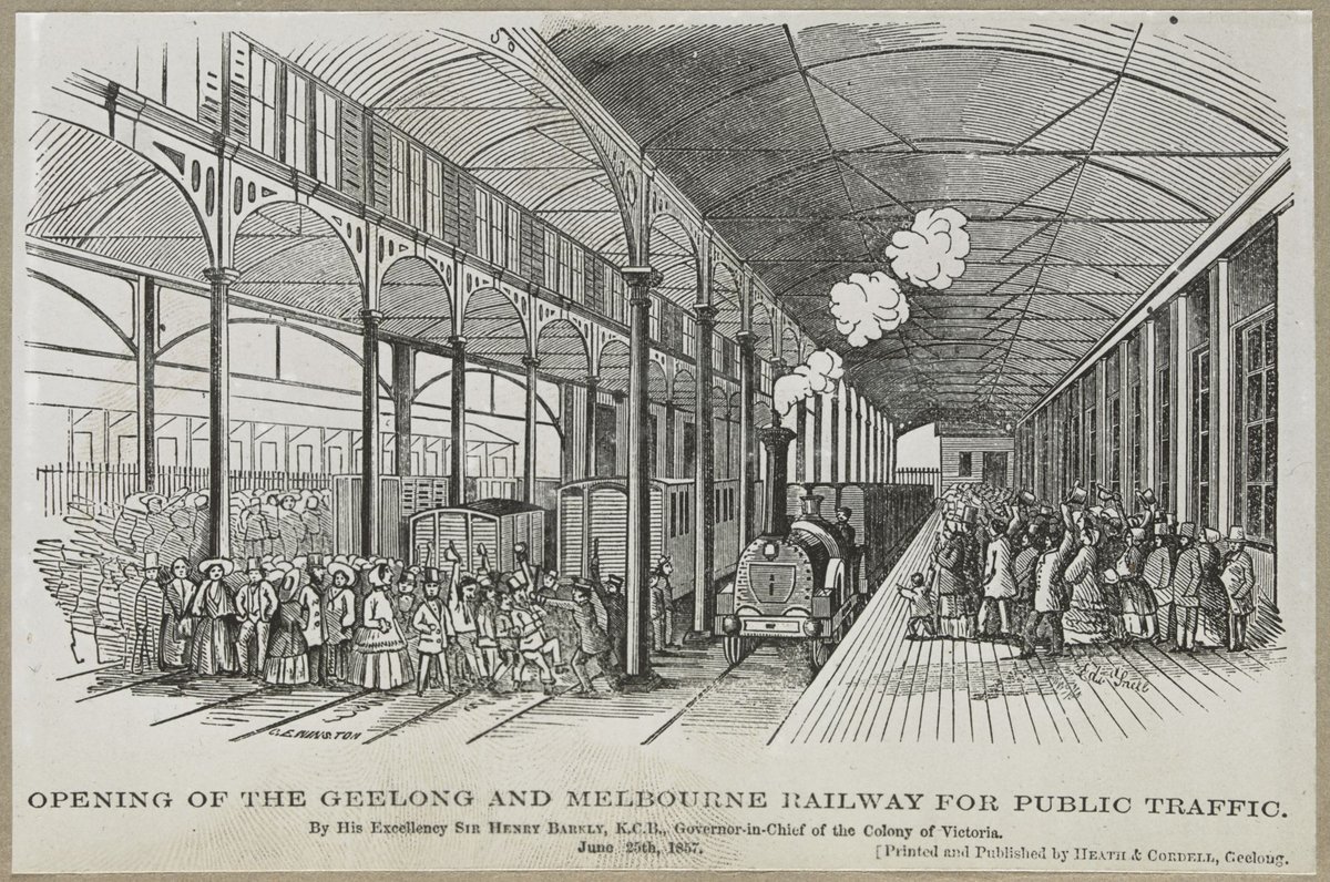 OPENING OF THE GEELONG AND MELBOURNE RAILWAY FOR PUBLIC TRAFFIC (1905–28)