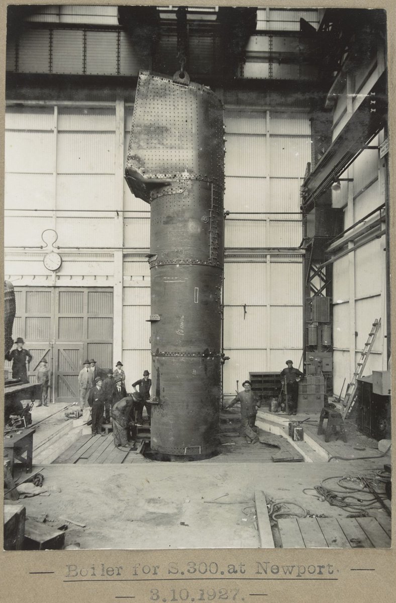 Boiler for S.300.at Newport (1927)