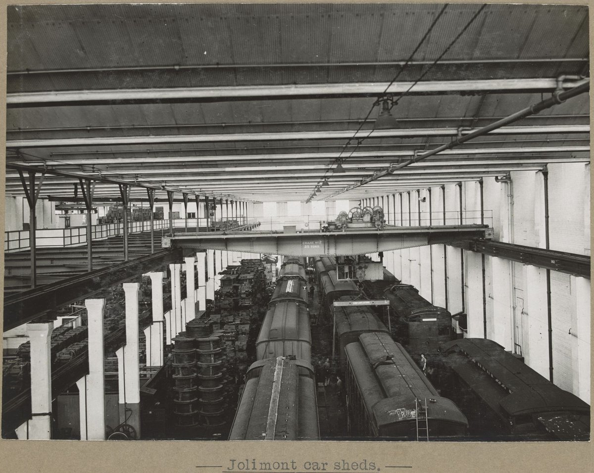 Jolimont car sheds. [Interior.] (1905–28)