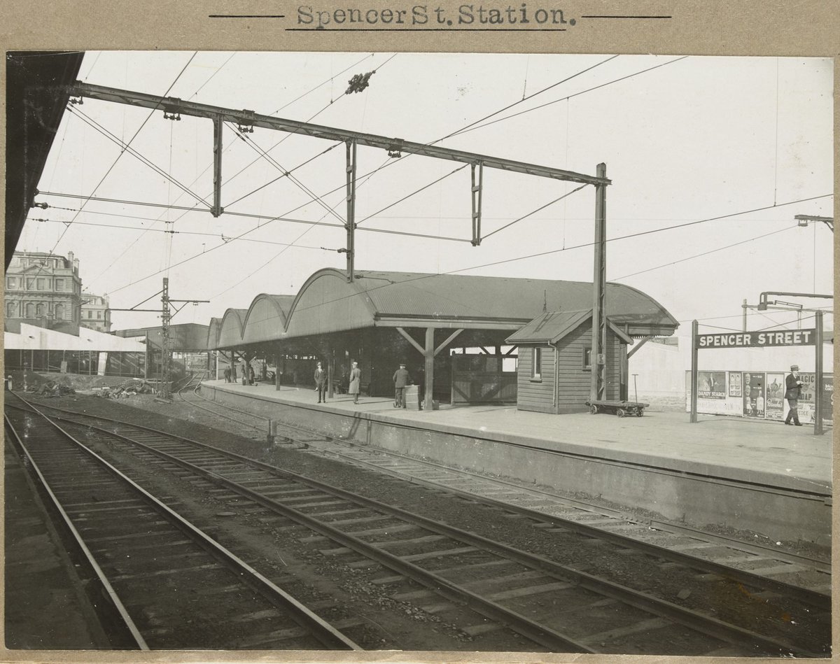 Spencer St.Station. [Looking from one platform to another.], Melbourne City (1905–28)
