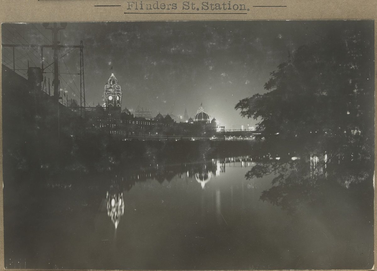 Flinders St. Station. (Illuminated.), Melbourne City (1905–28)