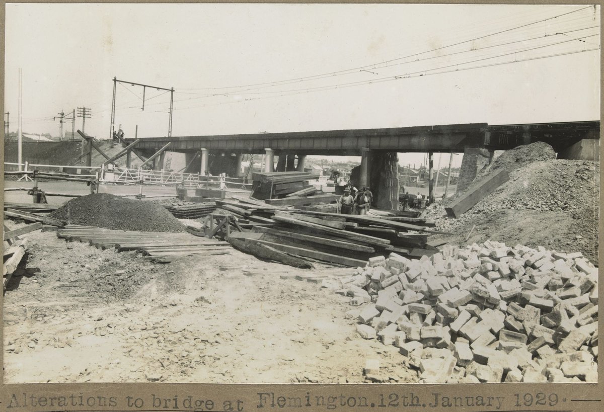 Alterations to bridge at Flemington (1929)