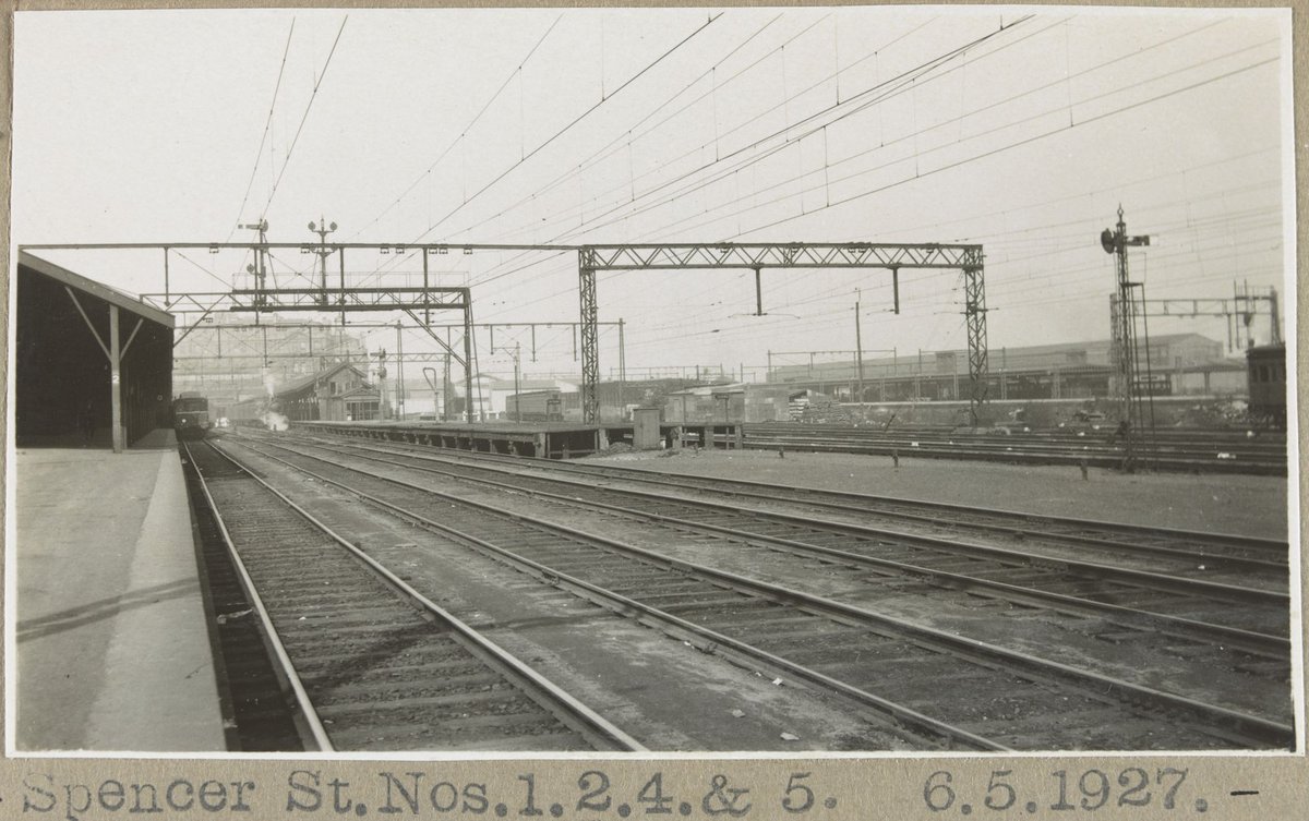 Spencer St. Nos.1.2.4. & 5. [Platforms.], Melbourne City (1927)