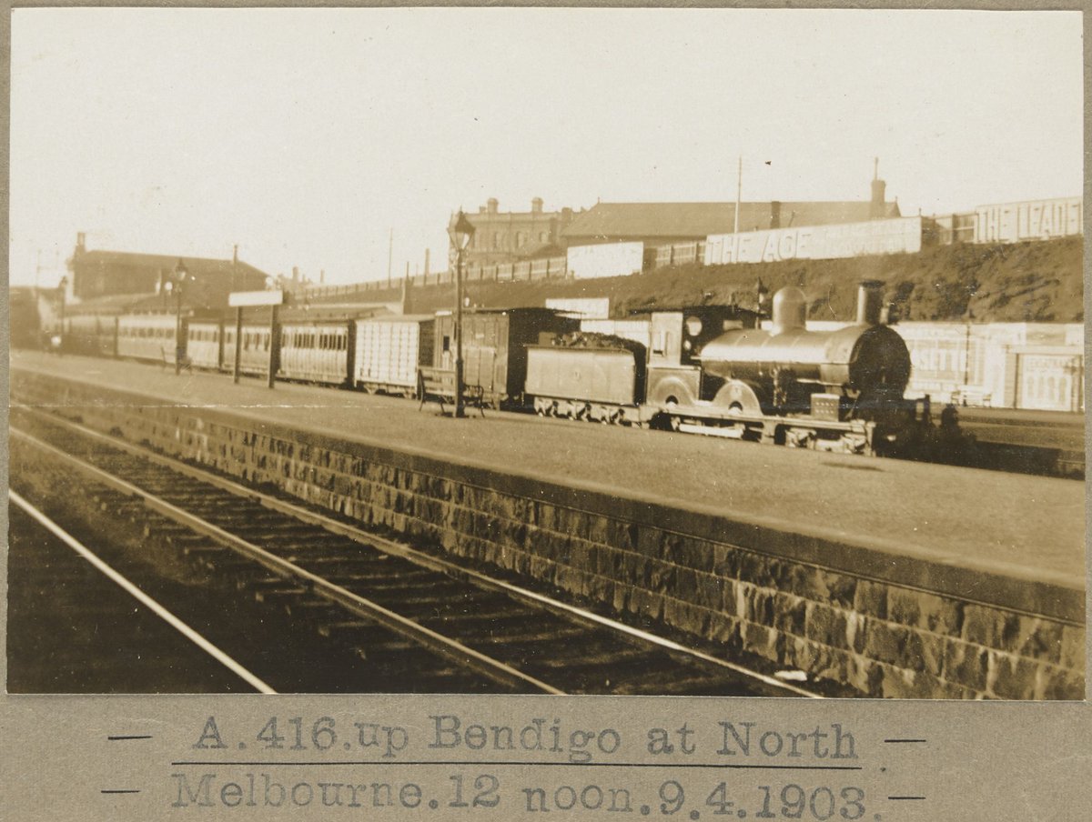 A.416.up Bendigo at North Melbourne.12 noon (1903)