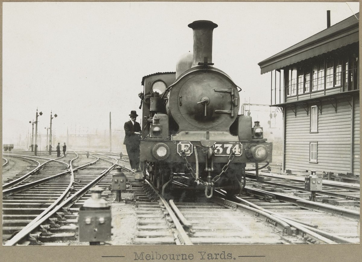 Melbourne Yards. [Engine E.374. viewed from front.] (1905–28)