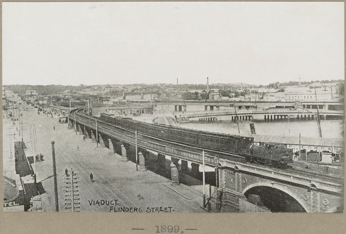 Viaduct Flinders Street, Melbourne City (1899)