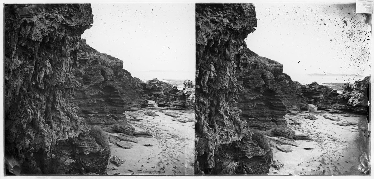View near Port Phillip Heads, Port Phillip Bay (1860?)