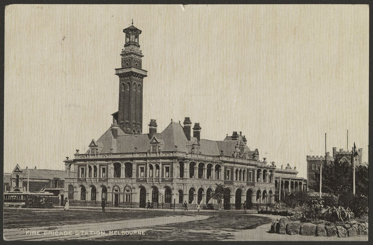FIRE BRIGADE STATION, MELBOURNE (c. 1910)