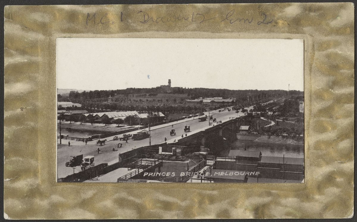 PRINCES BRIDGE, MELBOURNE, Melbourne City (c. 1907)