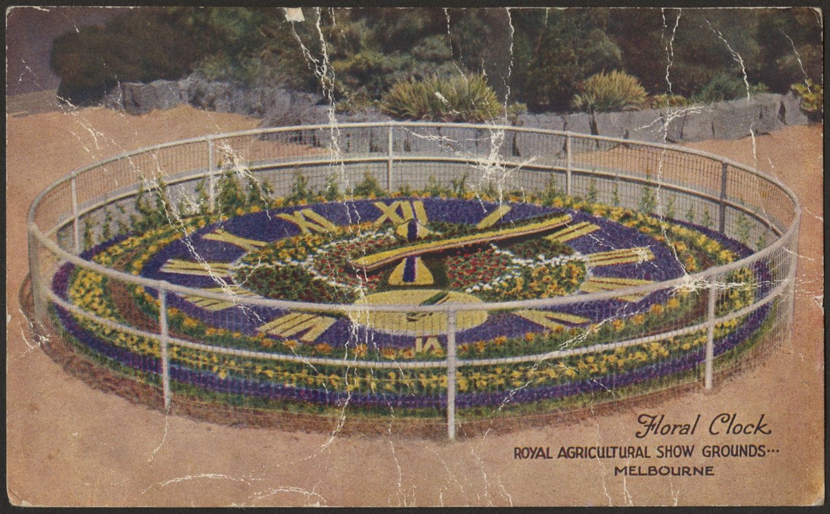 Floral Clock ROYAL AGRICULTURAL SHOW GROUNDS... MELBOURNE (1900–40)