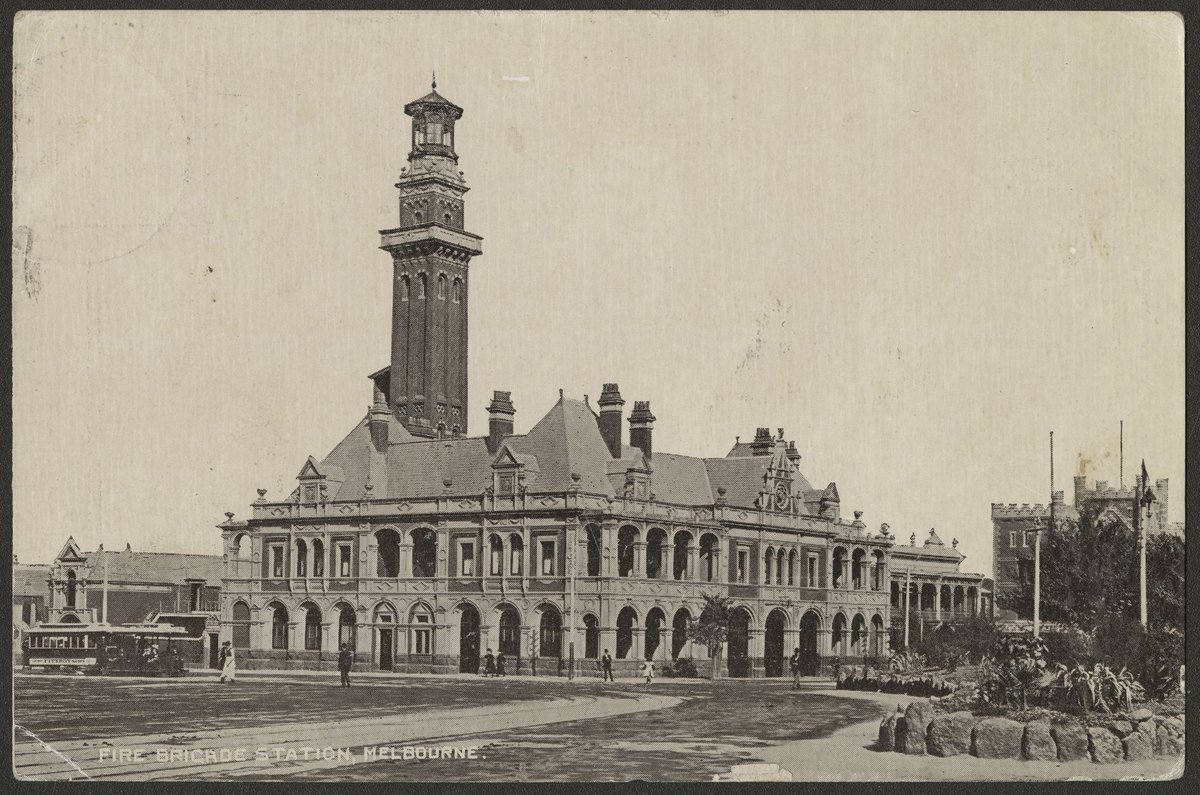 FIRE BRIGADE STATION, MELBOURNE (c. 1900)