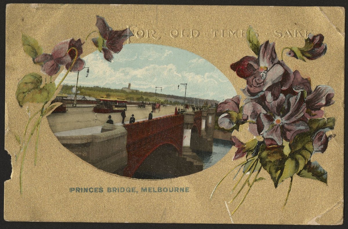 PRINCES BRIDGE, MELBOURNE, Melbourne City (c. 1907)