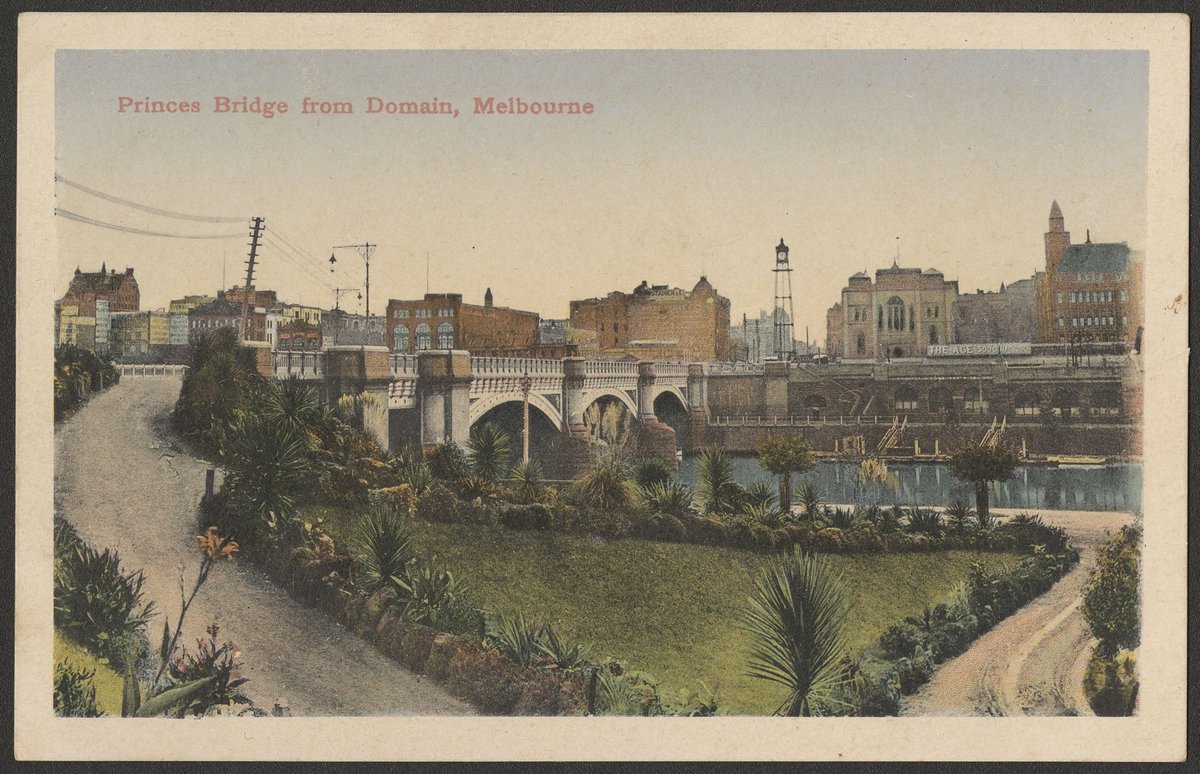 Princes Bridge from Domain, Melbourne, Melbourne City (1900–99)