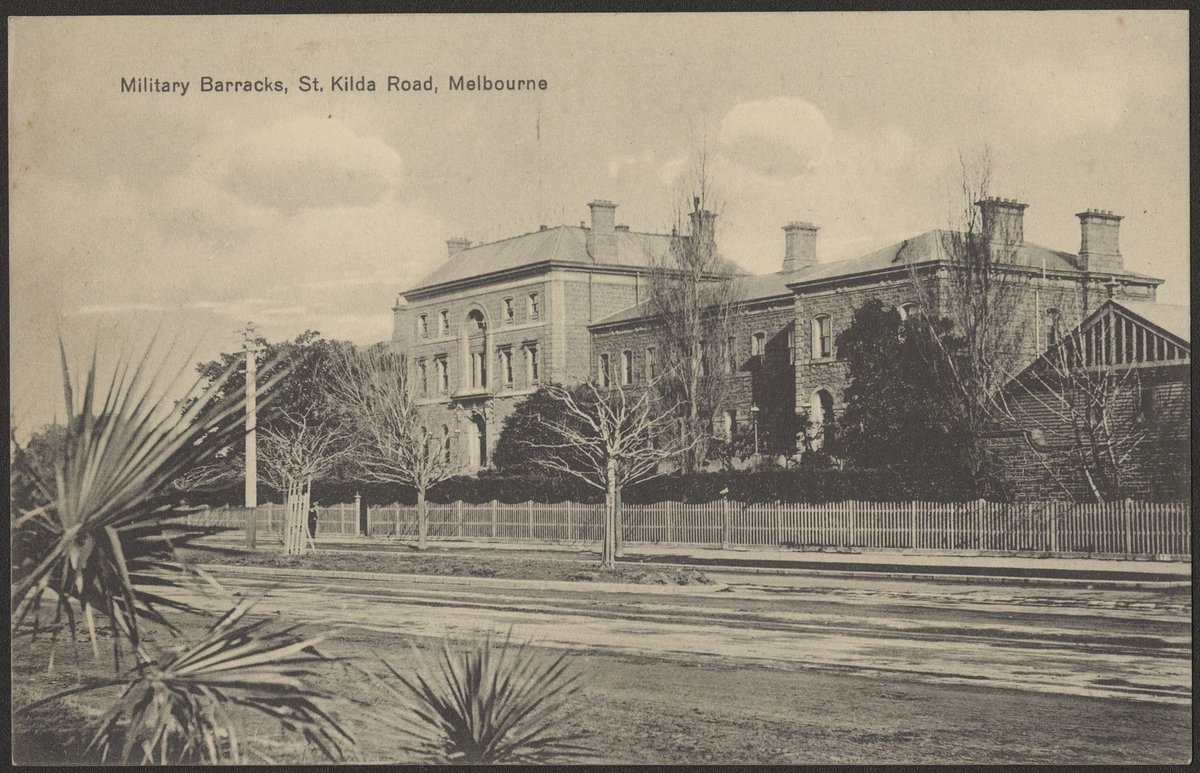 Military Barracks, St. Kilda Road, Melbourne, Melbourne City (1900–99)