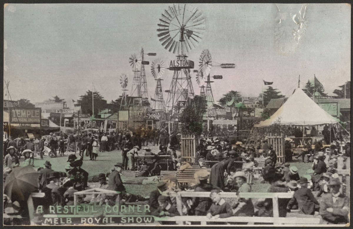 A RESTFUL CORNER MELB. ROYAL SHOW, Melbourne (1900–20)