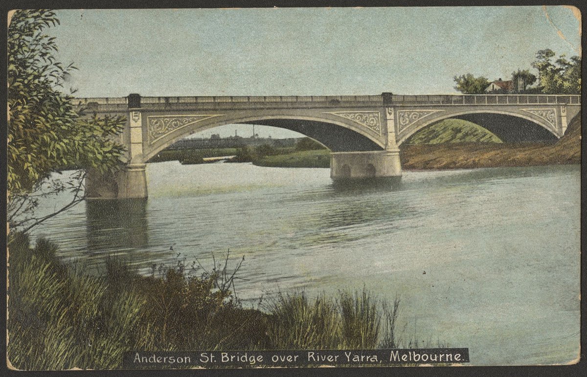 Anderson St. Bridge over River Yarra, Melbourne, Yarra River (1900–99)