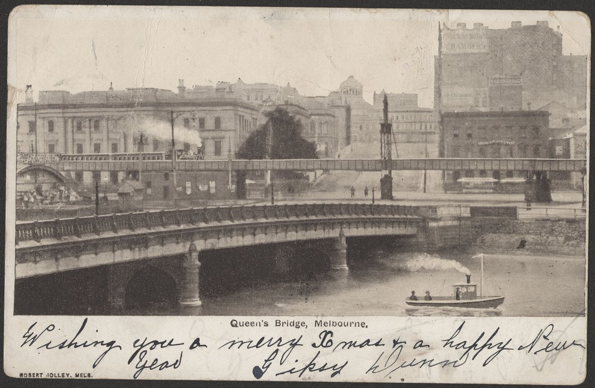 Queen's Bridge, Melbourne, Melbourne City (c. 1904)