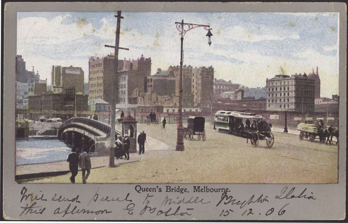 Queen's Bridge, Melbourne, Melbourne City (c. 1906)