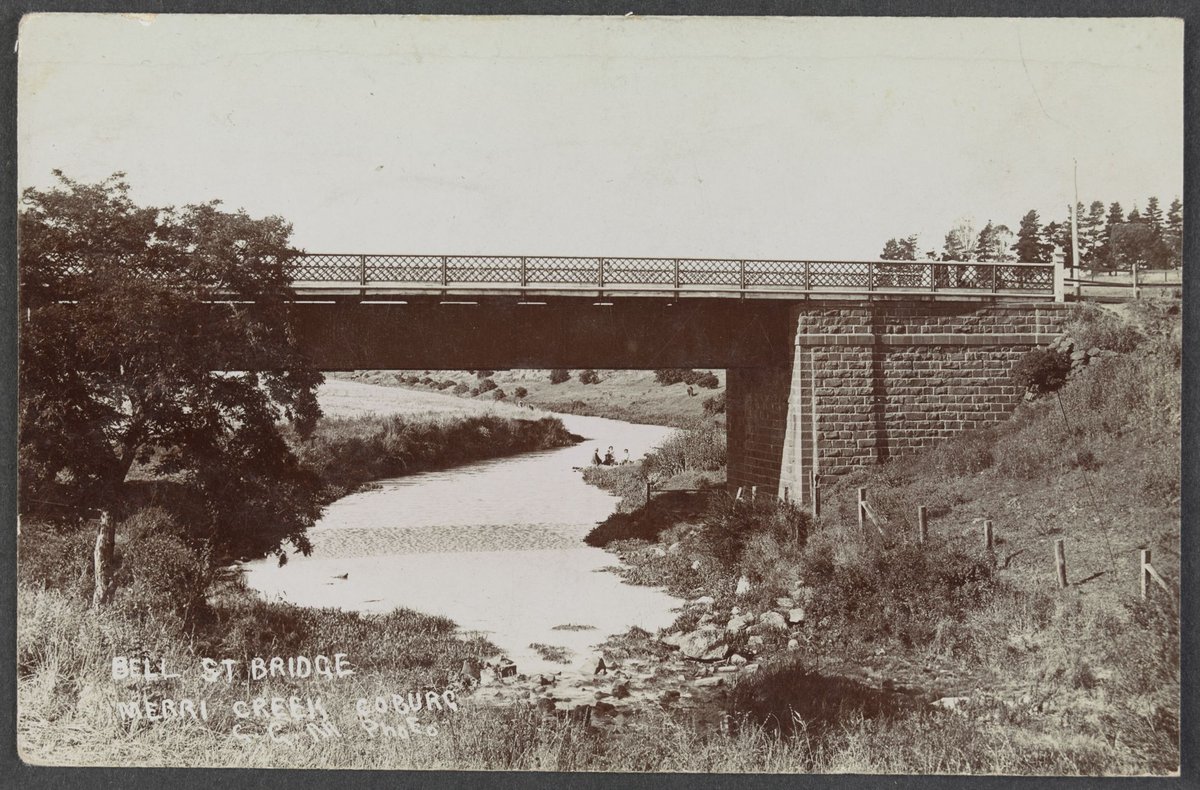 Bell St Bridge Merri Creek Coburg (1908?)