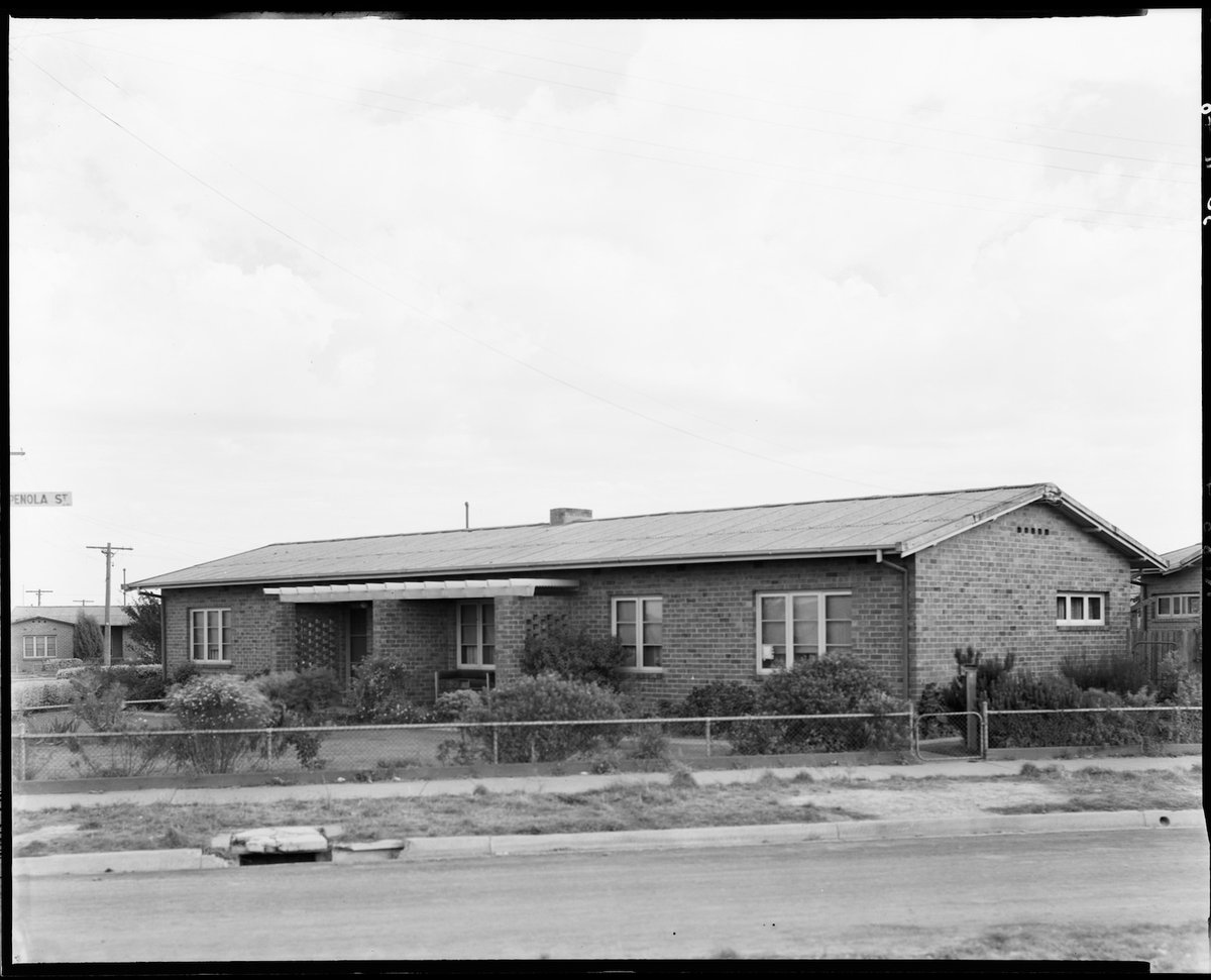 Housing Commission of Victoria homes possibly in Preston, one in Penola St., Preston (1948)