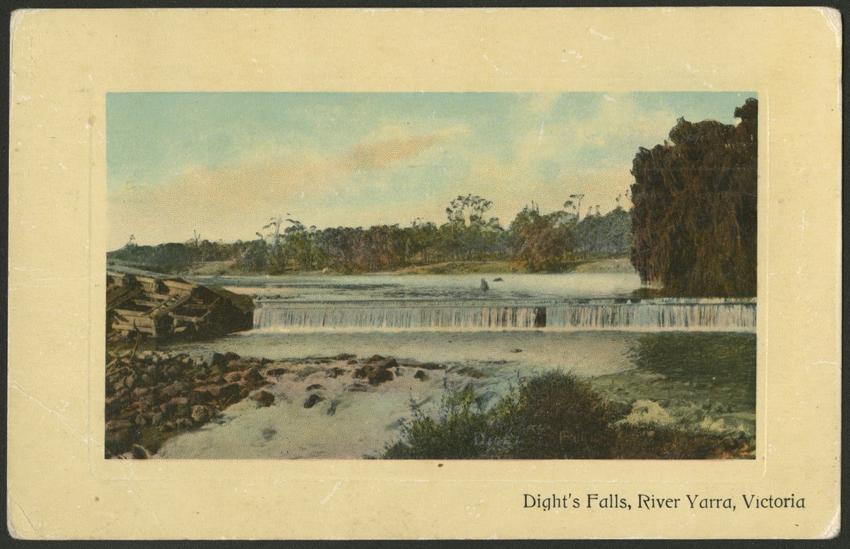 Dight's Falls, River Yarra, Victoria, Yarra River (c. 1909)