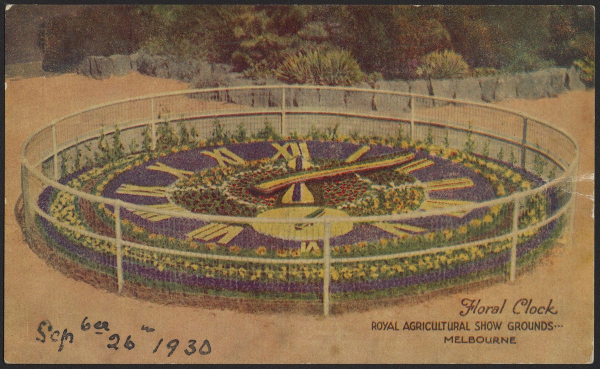 Floral Clock ROYAL AGRICULTURAL SHOW GROUNDS...MELBOURNE (c. 1930)