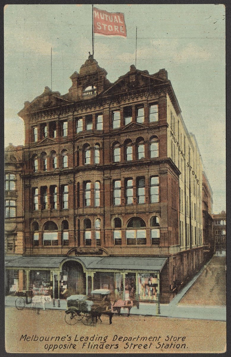 Melbourne's Leading Department Store opposite Flinders Street Station, Melbourne City (c. 1906)