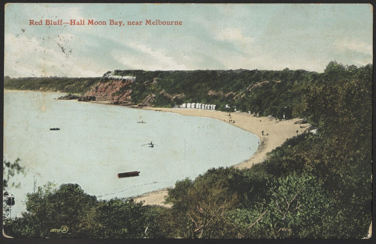 Red Bluff - Half Moon Bay, near Melbourne (c. 1909)