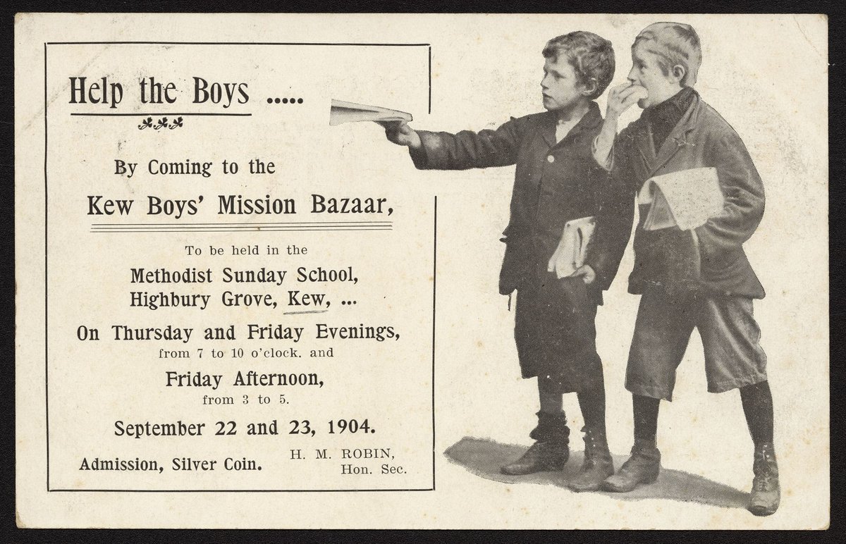 Help the Boys ... By Coming to the Kew Boys' Mission Bazaar (c. 1904)