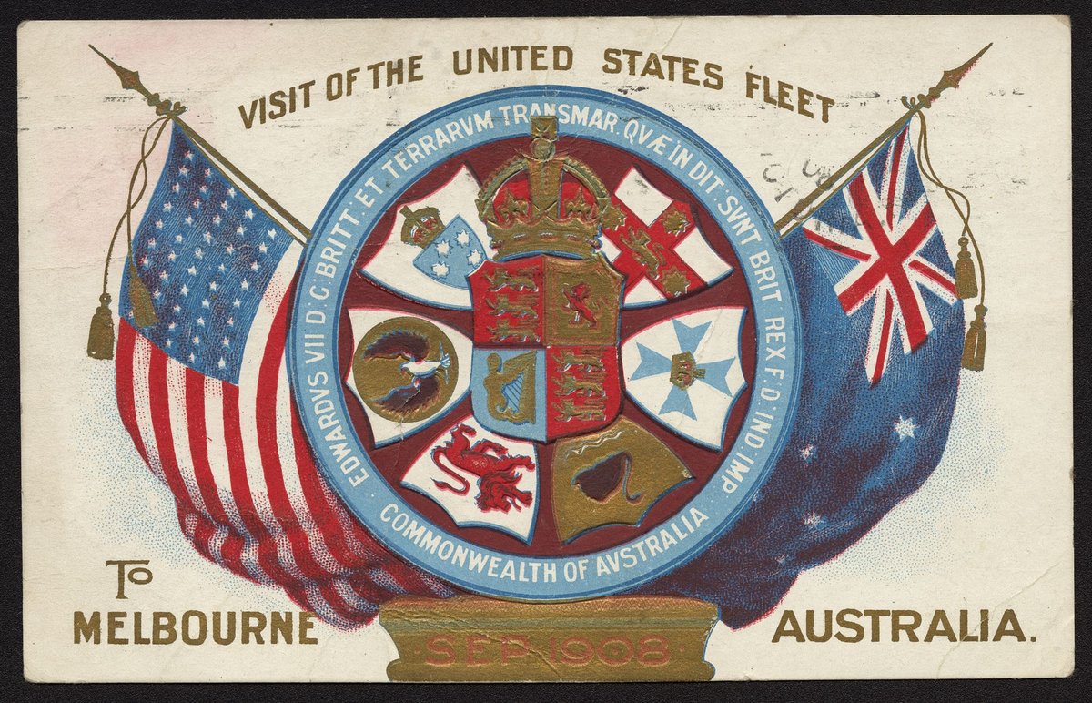 VISIT OF THE UNITED STATES FLEET to MELBOURNE AUSTRALIA (c. 1908)