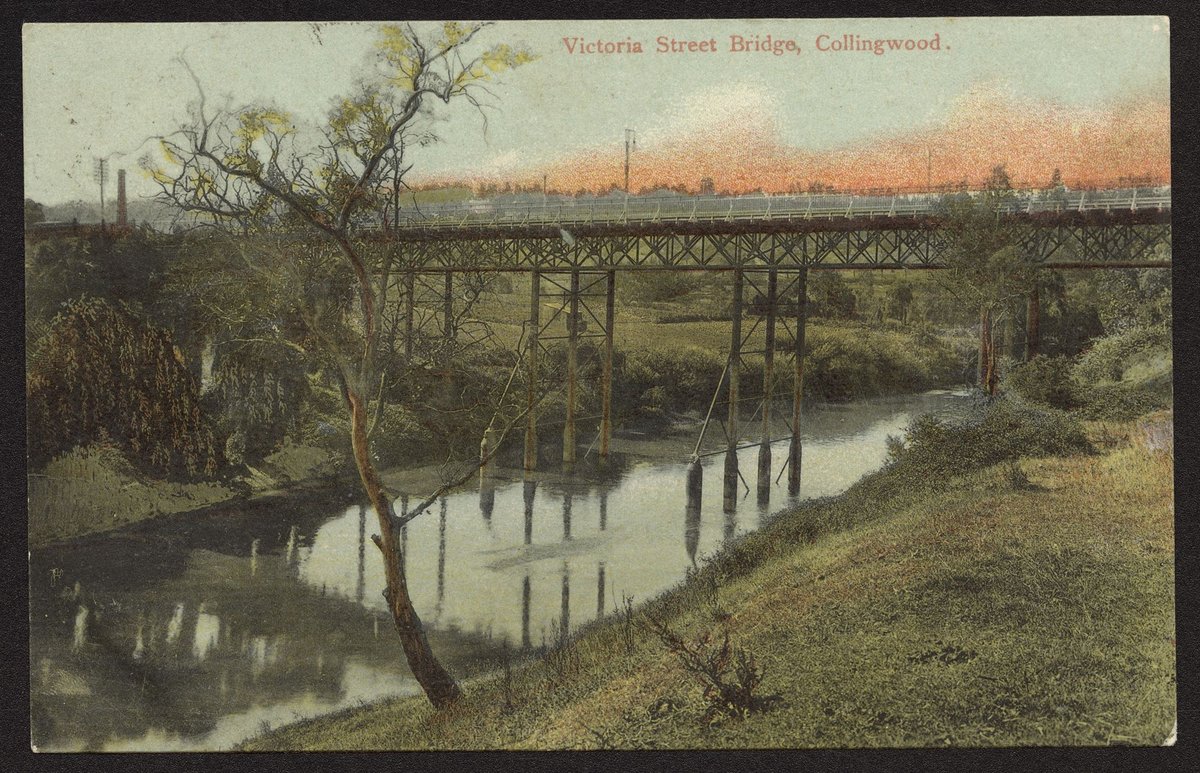 Victoria Street Bridge, Collingwood (c. 1908)