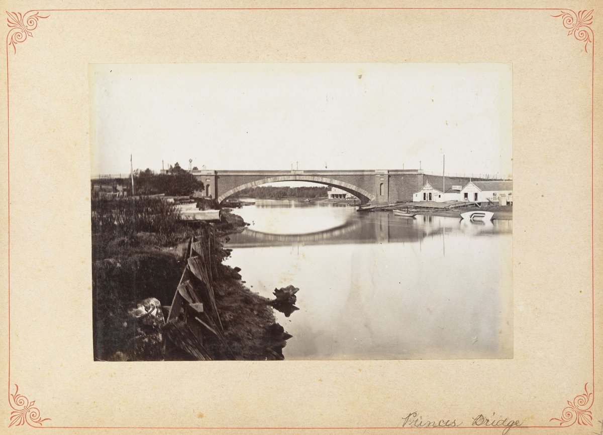 Princes Bridge, Melbourne City (c. 1880)